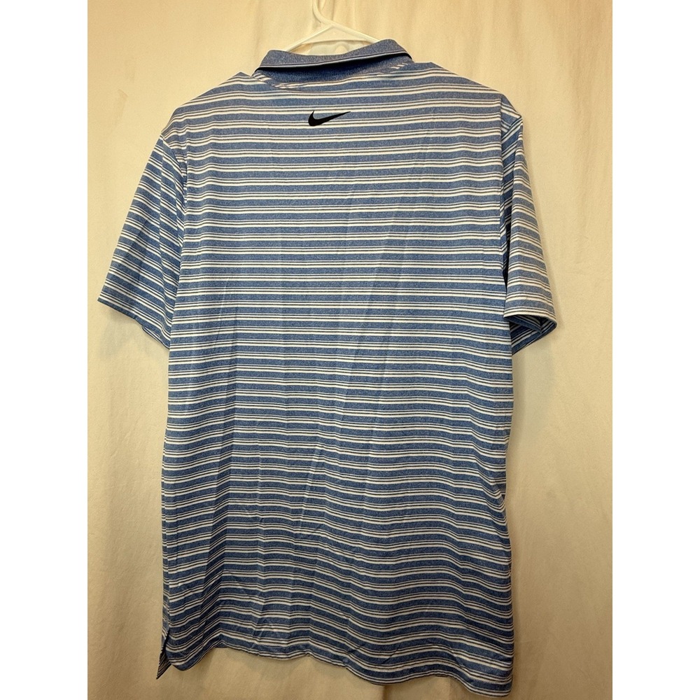 Nike Vapor Blue Stripe Performance Golf Polo Shirt Small TALL CK4744-402‎ NWOT - Picture 4 of 4